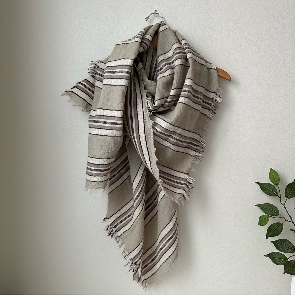 Aritzia Wilfred 100% Wool Blanket Scarf